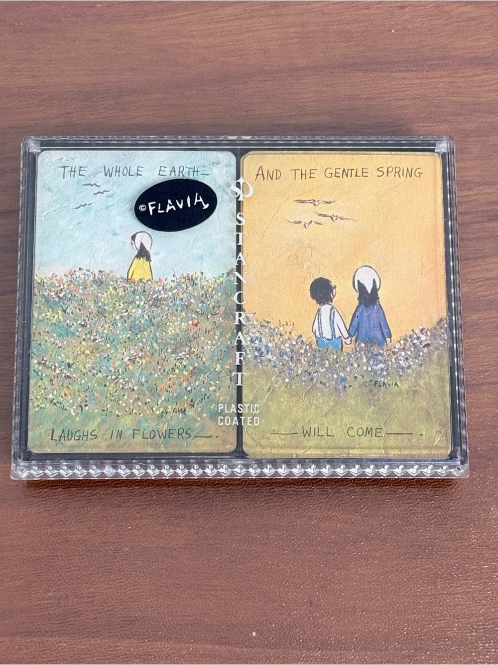 Vintage Flavia Double Deck Playing Cards Stancraft 70s
